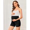 image:imageEkouaer 3 Pack Maternity Shorts Over The Belly with Pockets Summer Workout Pregnancy Shorts Stretchy Lounge PajamaBlackBlackNavy Blue