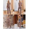 image:imageEkouaer 3 Piece Maternity Pajamas Set Postpartum Nursing Short Sleeve Breastfeeding Sleepwear Pregnancy Shorts amp Pants PjsBrown