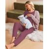 image:imageEkouaer 3 Piece Maternity Pajamas Set Postpartum Nursing Short Sleeve Breastfeeding Sleepwear Pregnancy Shorts amp Pants PjsBurgundy