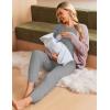 image:imageEkouaer 3 Piece Maternity Pajamas Set Postpartum Nursing Short Sleeve Breastfeeding Sleepwear Pregnancy Shorts amp Pants PjsGrey