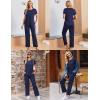 image:imageEkouaer 3 Piece Maternity Pajamas Set Postpartum Nursing Short Sleeve Breastfeeding Sleepwear Pregnancy Shorts amp Pants PjsNavy Blue