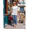 image:imageEkouaer 4 Packs Womens Maternity Shirts Short Sleeve Split Side Pregnancy Tee Tops Tunic Blouse Mama Clothes4pcs Black  Brown  Grey  Floral White