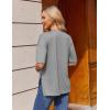 image:imageEkouaer 4 Packs Womens Maternity Shirts Short Sleeve Split Side Pregnancy Tee Tops Tunic Blouse Mama Clothes4pcs Black  Brown  Grey  Stripe