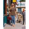 image:imageEkouaer 4 Packs Womens Maternity Shirts Short Sleeve Split Side Pregnancy Tee Tops Tunic Blouse Mama Clothes4pcs Black  Brown  White  Khaki