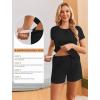 image:imageEkouaer Maternity Nursing Pajamas Set 3 Piece Postpartum Lounge Breastfeeding Pjs Pregnancy Shorts amp Pants SXXLBlack