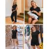image:imageEkouaer Maternity Nursing Pajamas Set 3 Piece Postpartum Lounge Breastfeeding Pjs Pregnancy Shorts amp Pants SXXLBlack