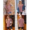 image:imageEkouaer Maternity Shirts 3 Pack Womens Short Sleeve Pregnancy Tops V Neck Split Side Mama Clothes SXXL3 Pcs Black White Gray Purple