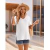 image:imageEkouaer Maternity Shirts 3 Pack Womens Short Sleeve Pregnancy Tops V Neck Split Side Mama Clothes SXXL3 Pcs Black White Pink Stripe