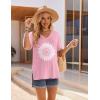 image:imageEkouaer Maternity Shirts 3 Pack Womens Short Sleeve Pregnancy Tops V Neck Split Side Mama Clothes SXXL3 Pcs Pink Sunflower Khaki Sunflower Black Sunflower