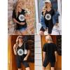 image:imageEkouaer Maternity Shirts 3 Pack Womens Short Sleeve Pregnancy Tops V Neck Split Side Mama Clothes SXXL3 Pcs Pink Sunflower Khaki Sunflower Black Sunflower