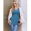 image:imageEkouaer Maternity Shirts 3 Packs Flying Short Sleeve Maternity Tops V Neck TShirt Pregnancy Clothes SXXLBlackLake BlueLake Green