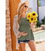 image:imageEkouaer Maternity Shirts 3 Packs Flying Short Sleeve Maternity Tops V Neck TShirt Pregnancy Clothes SXXLBlackOlive GreenGrey