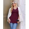 image:imageEkouaer Maternity Shirts 3 Packs Flying Short Sleeve Maternity Tops V Neck TShirt Pregnancy Clothes SXXLRedGreyCaramel