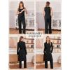image:imageEkouaer Nursing Pajamas Maternity Robe Set 3 Pieces Postpartum Maternity Pajama Set Pregnancy Breastfeeding PjBlack
