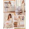 image:imageEkouaer Nursing Pajamas Maternity Robe Set 3 Pieces Postpartum Maternity Pajama Set Pregnancy Breastfeeding PjChampagne