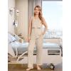 image:imageEkouaer Nursing Pajamas Maternity Robe Set 3 Pieces Postpartum Maternity Pajama Set Pregnancy Breastfeeding PjChampagne