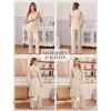 image:imageEkouaer Nursing Pajamas Maternity Robe Set 3 Pieces Postpartum Maternity Pajama Set Pregnancy Breastfeeding PjChampagne
