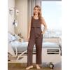 image:imageEkouaer Nursing Pajamas Maternity Robe Set 3 Pieces Postpartum Maternity Pajama Set Pregnancy Breastfeeding PjCoffee Brown