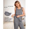 image:imageEkouaer Nursing Pajamas Maternity Robe Set 3 Pieces Postpartum Maternity Pajama Set Pregnancy Breastfeeding PjGrey
