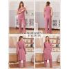 image:imageEkouaer Nursing Pajamas Maternity Robe Set 3 Pieces Postpartum Maternity Pajama Set Pregnancy Breastfeeding PjGrey Purple