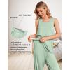 image:imageEkouaer Nursing Pajamas Maternity Robe Set 3 Pieces Postpartum Maternity Pajama Set Pregnancy Breastfeeding PjLight Green