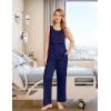 image:imageEkouaer Nursing Pajamas Maternity Robe Set 3 Pieces Postpartum Maternity Pajama Set Pregnancy Breastfeeding PjNavy Blue