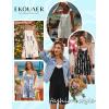 image:imageEkouaer Rompers for Women Summer Casual Sleeveless Spaghetti Strap Shorts Overalls Jumpsuits Beach Outfits with PocketsBlacktie Dye
