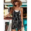 image:imageEkouaer Rompers for Women Summer Casual Sleeveless Spaghetti Strap Shorts Overalls Jumpsuits Beach Outfits with PocketsBlacktie Dye