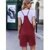 image:imageEkouaer Rompers for Women Summer Casual Sleeveless Spaghetti Strap Shorts Overalls Jumpsuits Beach Outfits with PocketsDark Red