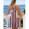 image:imageEkouaer Rompers for Women Summer Casual Sleeveless Spaghetti Strap Shorts Overalls Jumpsuits Beach Outfits with PocketsFlagred Blue
