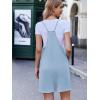 image:imageEkouaer Rompers for Women Summer Casual Sleeveless Spaghetti Strap Shorts Overalls Jumpsuits Beach Outfits with PocketsLight Blue