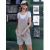image:imageEkouaer Rompers for Women Summer Casual Sleeveless Spaghetti Strap Shorts Overalls Jumpsuits Beach Outfits with PocketsLight Gray