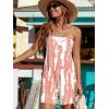 image:imageEkouaer Rompers for Women Summer Casual Sleeveless Spaghetti Strap Shorts Overalls Jumpsuits Beach Outfits with PocketsPinktie Dye