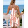 image:imageEkouaer Rompers for Women Summer Casual Sleeveless Spaghetti Strap Shorts Overalls Jumpsuits Beach Outfits with PocketsPinktie Dye
