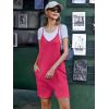 image:imageEkouaer Rompers for Women Summer Casual Sleeveless Spaghetti Strap Shorts Overalls Jumpsuits Beach Outfits with PocketsRose