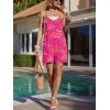 image:imageEkouaer Rompers for Women Summer Casual Sleeveless Spaghetti Strap Shorts Overalls Jumpsuits Beach Outfits with PocketsRose Pinkfloral