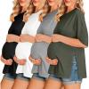 4pcs Black / Brown / Grey / Army Green