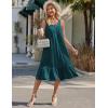 image:imageEkouaer Cotton Nightgowns for Women Long Sleeveless Nightgown Victorian Sleep Dress with Pockets Night Shirt Lounge DressBlue Green