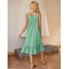 image:imageEkouaer Cotton Nightgowns for Women Long Sleeveless Nightgown Victorian Sleep Dress with Pockets Night Shirt Lounge DressLight Green