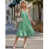 image:imageEkouaer Cotton Nightgowns for Women Long Sleeveless Nightgown Victorian Sleep Dress with Pockets Night Shirt Lounge DressLight Green