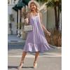image:imageEkouaer Cotton Nightgowns for Women Long Sleeveless Nightgown Victorian Sleep Dress with Pockets Night Shirt Lounge DressLight Purple