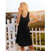 image:imageEkouaer Cotton Nightgowns for Women Sleeveless Night Gown Tank Sleep Shirts Pleated Night Shirts V Neck ChemiseBlack