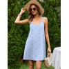 image:imageEkouaer Cotton Nightgowns for Women Sleeveless Racerback Night Gown Spaghetti Strap Sleep Dress Chemise SleepwearBlue Floral