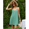 image:imageEkouaer Cotton Nightgowns for Women Sleeveless Racerback Night Gown Spaghetti Strap Sleep Dress Chemise SleepwearGreen