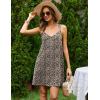 image:imageEkouaer Cotton Nightgowns for Women Sleeveless Racerback Night Gown Spaghetti Strap Sleep Dress Chemise SleepwearLeopard