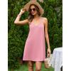 image:imageEkouaer Cotton Nightgowns for Women Sleeveless Racerback Night Gown Spaghetti Strap Sleep Dress Chemise SleepwearPink