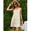 image:imageEkouaer Cotton Nightgowns for Women Sleeveless Racerback Night Gown Spaghetti Strap Sleep Dress Chemise SleepwearYellow Floral
