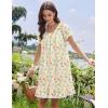 image:imageEkouaer Cotton Nightgowns for Women Vintage Victorian Night Gowns Short Sleeve Sleep Shirts Lace Sleep Dress Soft SleepwearFloral Yellow