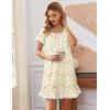 image:imageEkouaer Cotton Nightgowns for Women Vintage Victorian Night Gowns Short Sleeve Sleep Shirts Lace Sleep Dress Soft SleepwearFloral Yellow
