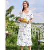 image:imageEkouaer Cotton Nightgowns for Women Vintage Victorian Nightgown Short Sleeve Lace Night Gown Long Nightdress Soft NightshirtWhite Little Flowers